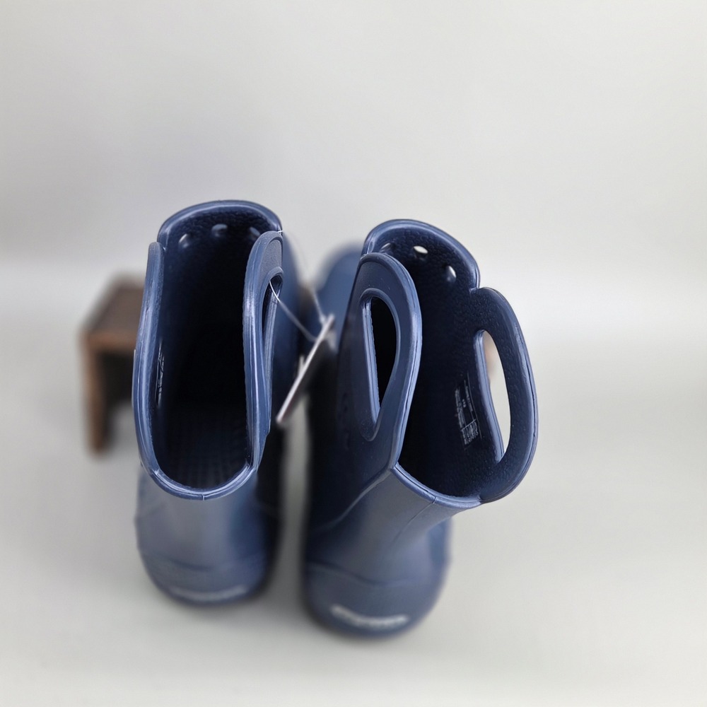 Crocs Handle It Rain Boot Kids Size C12 Navy Blue Waterproof Pull On Lightweight - Picture 5 of 8